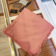 Wool GG jacquard Sciarpa quadrata double face Rosa