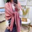 Wool GG jacquard Sciarpa quadrata double face Rosa